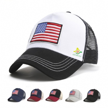 American Flag Mesh Baseball Cap