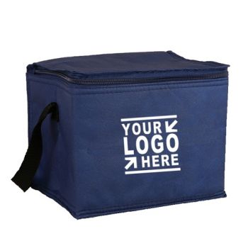 Non Woven Cooler Luch Bag with Zipped Lid Closure