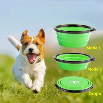 Food Grade Silicone 3-pack Collapsible Dog Bowl
