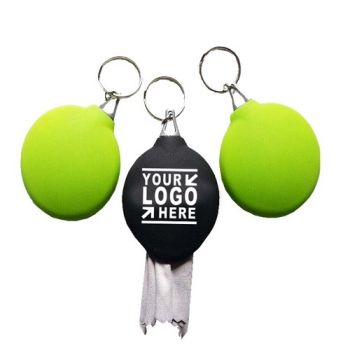 Pocket Microfiber Lens Cloth Keychain