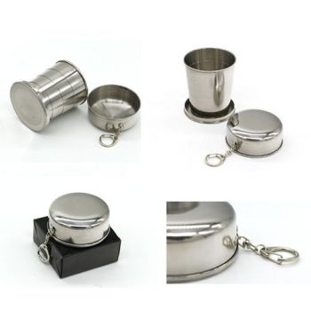 8Oz Stailess Steel Collapsible Cup