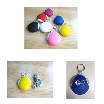Silicone Earphone Pouch With KeyChain