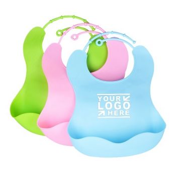 Silicone Baby Bib with Pocket