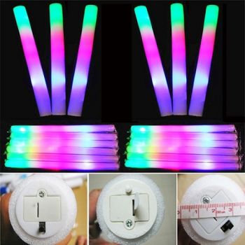 Multicolor LED Foam Cheer Sticks