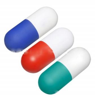 PU Pill Capsule Stress Relief Squeeze Ball