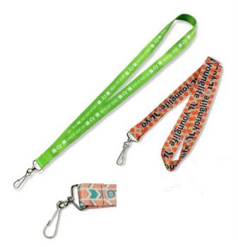 Polyester Keychain Lanyard For keys / ID / Cell Phone Holder With J Hook
