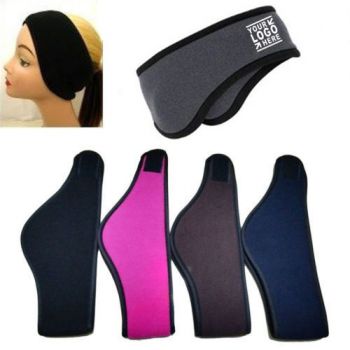 Fleece headband with earmuff