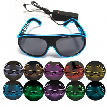 Custom Led Light Up Glowing  Cold Light Sunglasses