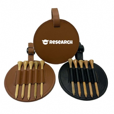 Pro Golf Tee Keeper - PU Leather Edition